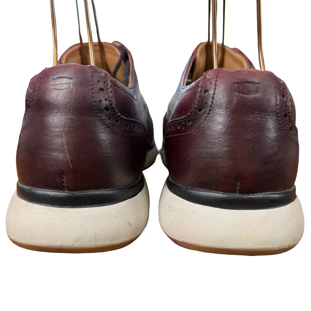 Florsheim Comfortech Leather Flair Wingtip Oxford Burgundy Dress Shoes sz 11 W